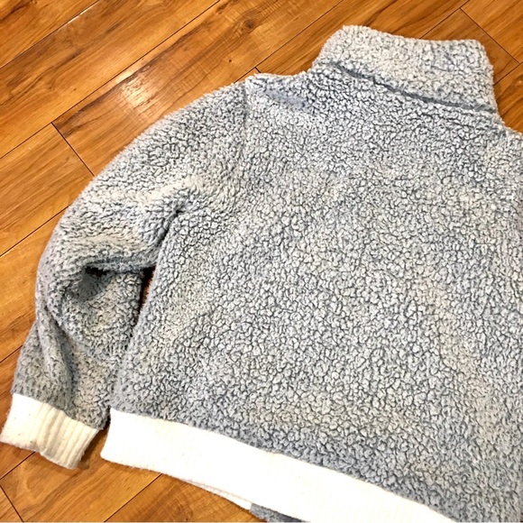 Anthropologie Saturday Sunday Sherpa coat jacket teddy bear style fuzzy … - Picture 8 of 10